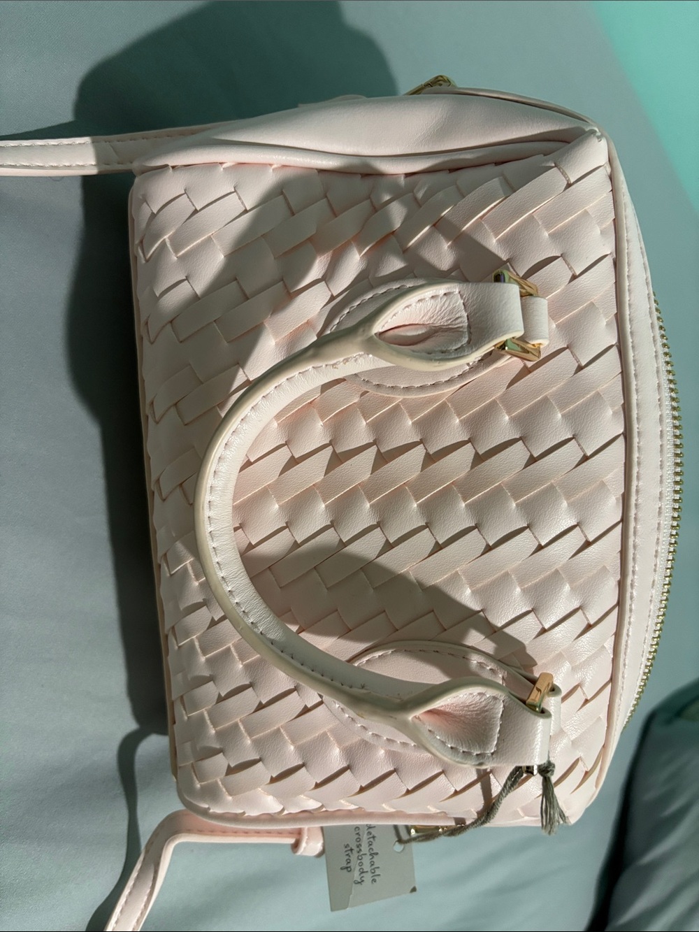 a new day Woven Mini Satchel - Light Pink - Picture 1 of 1